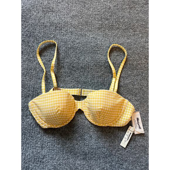 Madewell Balconette Bikini Top – Chamomile Tea Seersucker – Small – NWT - Picture 2 of 10